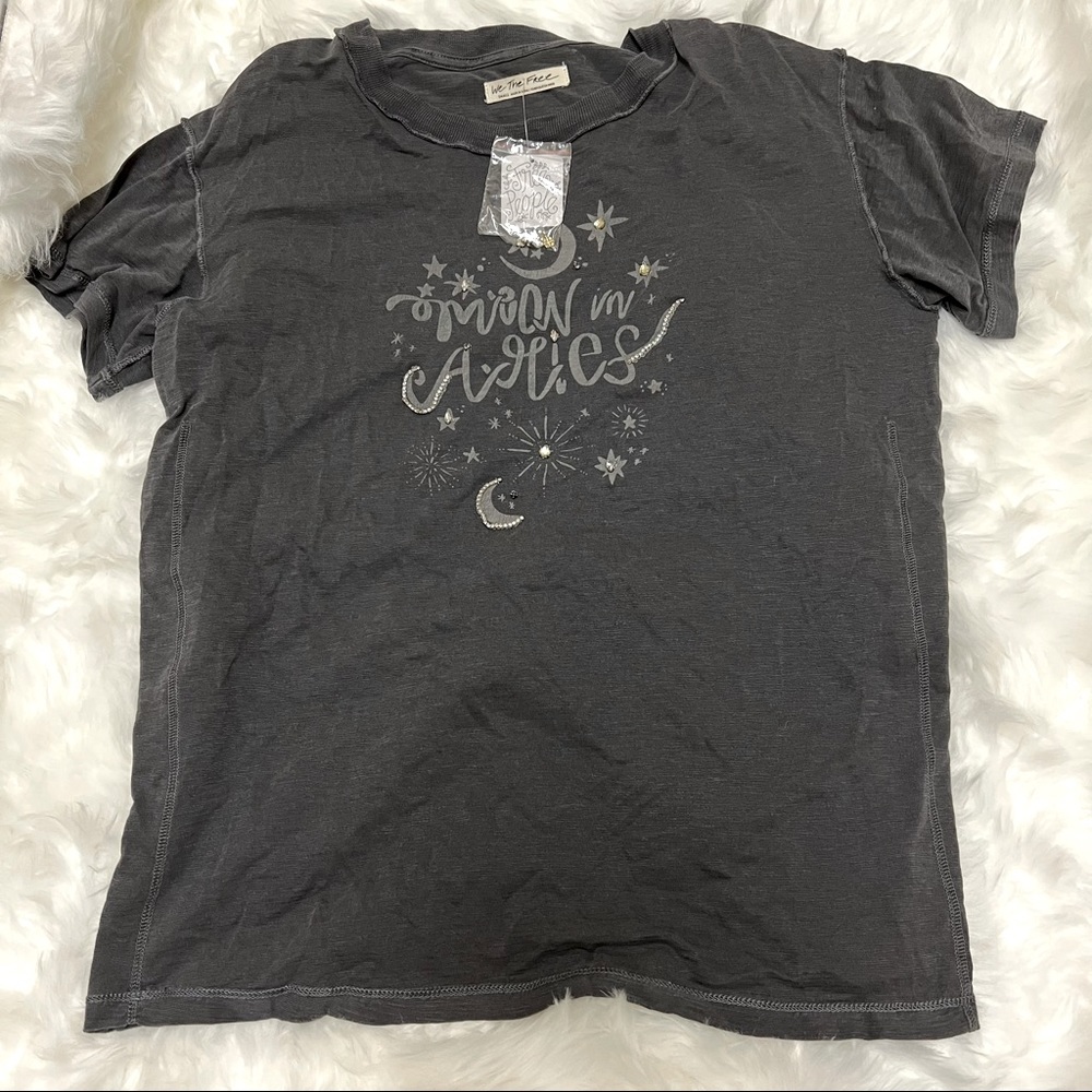 Free People / We The Free “Moon In Aries” Loose Flowy T-Shirt Size Small